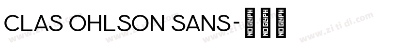 Clas Ohlson Sans字体转换 Clas Ohlson Sans字体转换